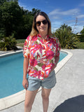 T-shirt fleuri d’été