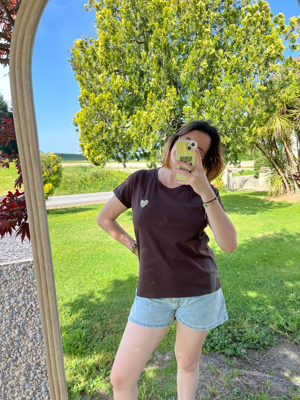 T-shirt cœur de nacre