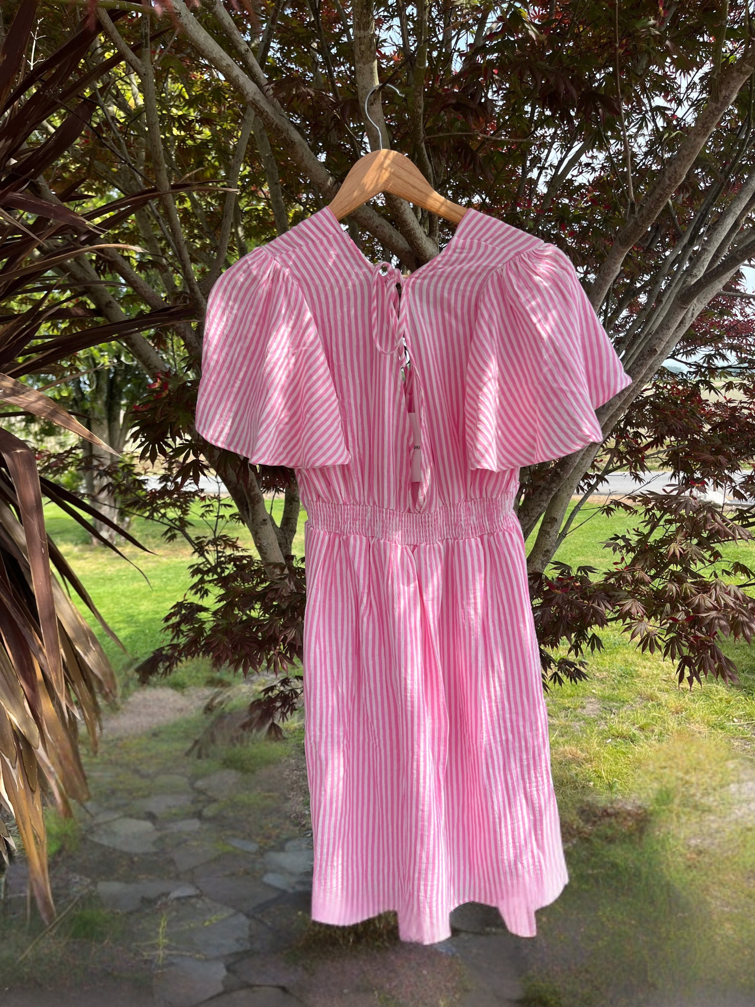 Robe courte marine rose