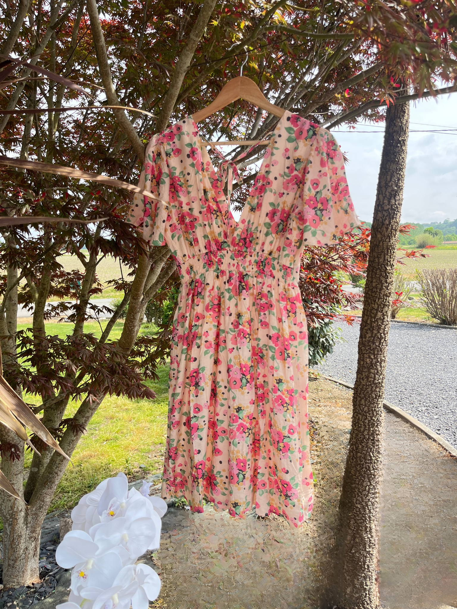 Robe rosée légère