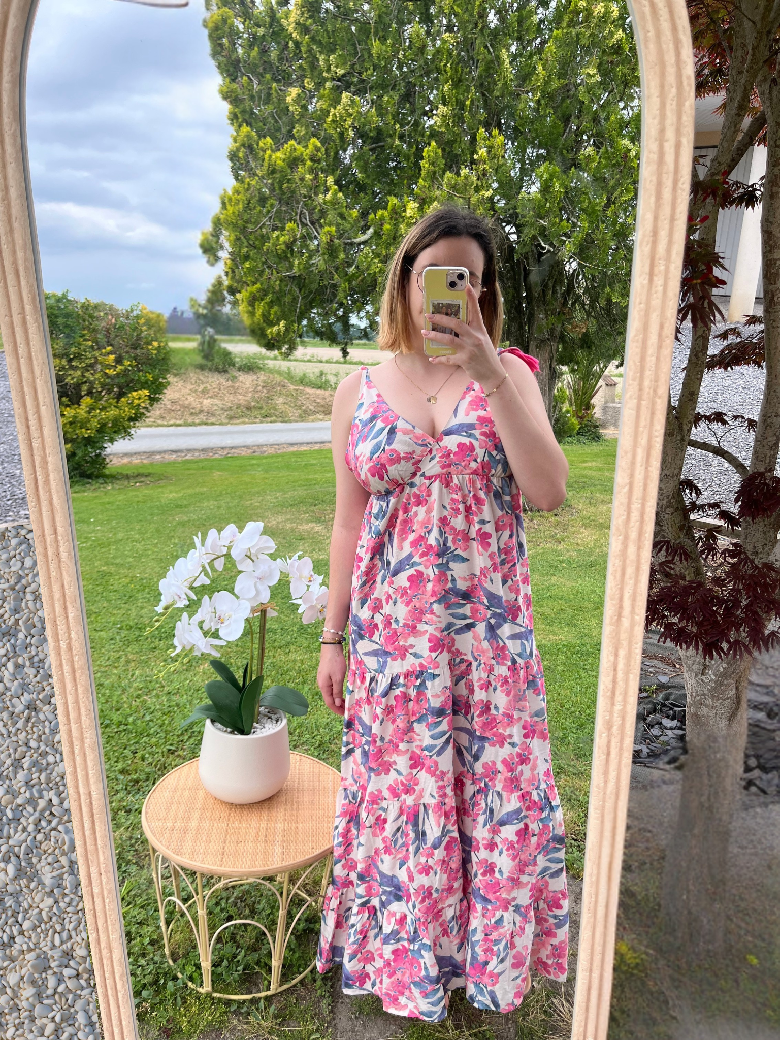 Robe longue imprimée bohème