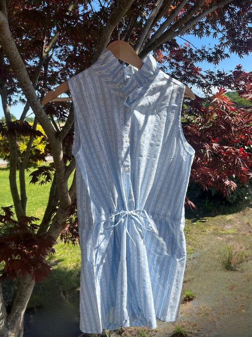 Combinaison short bleue azur