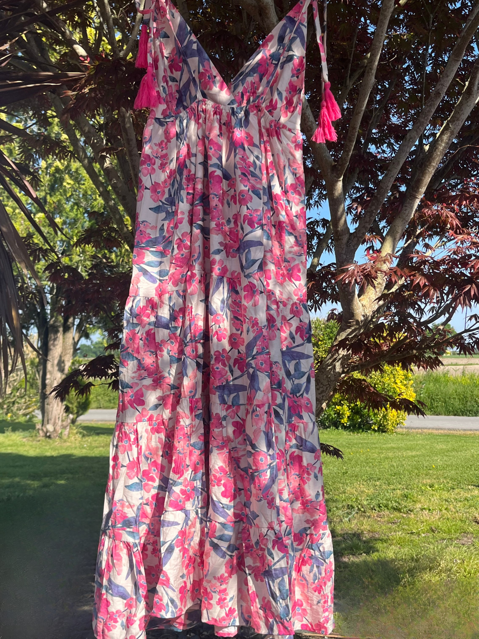 Robe longue imprimée bohème