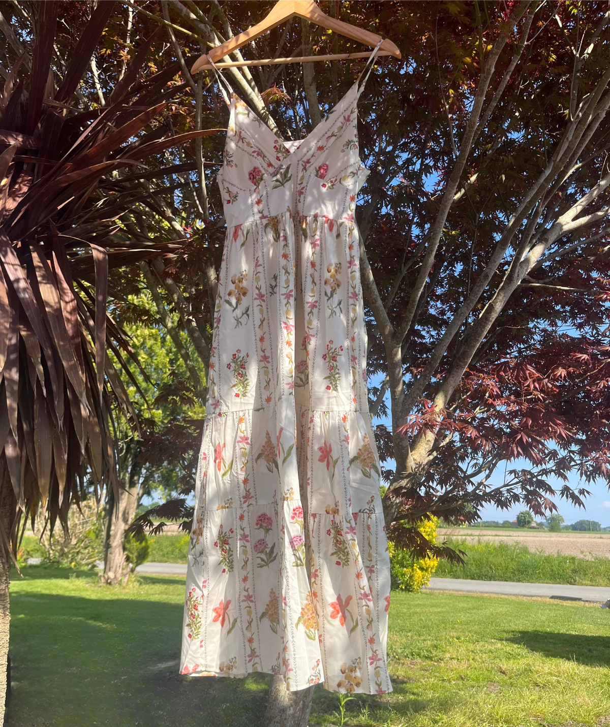 Robe longue beige douceur