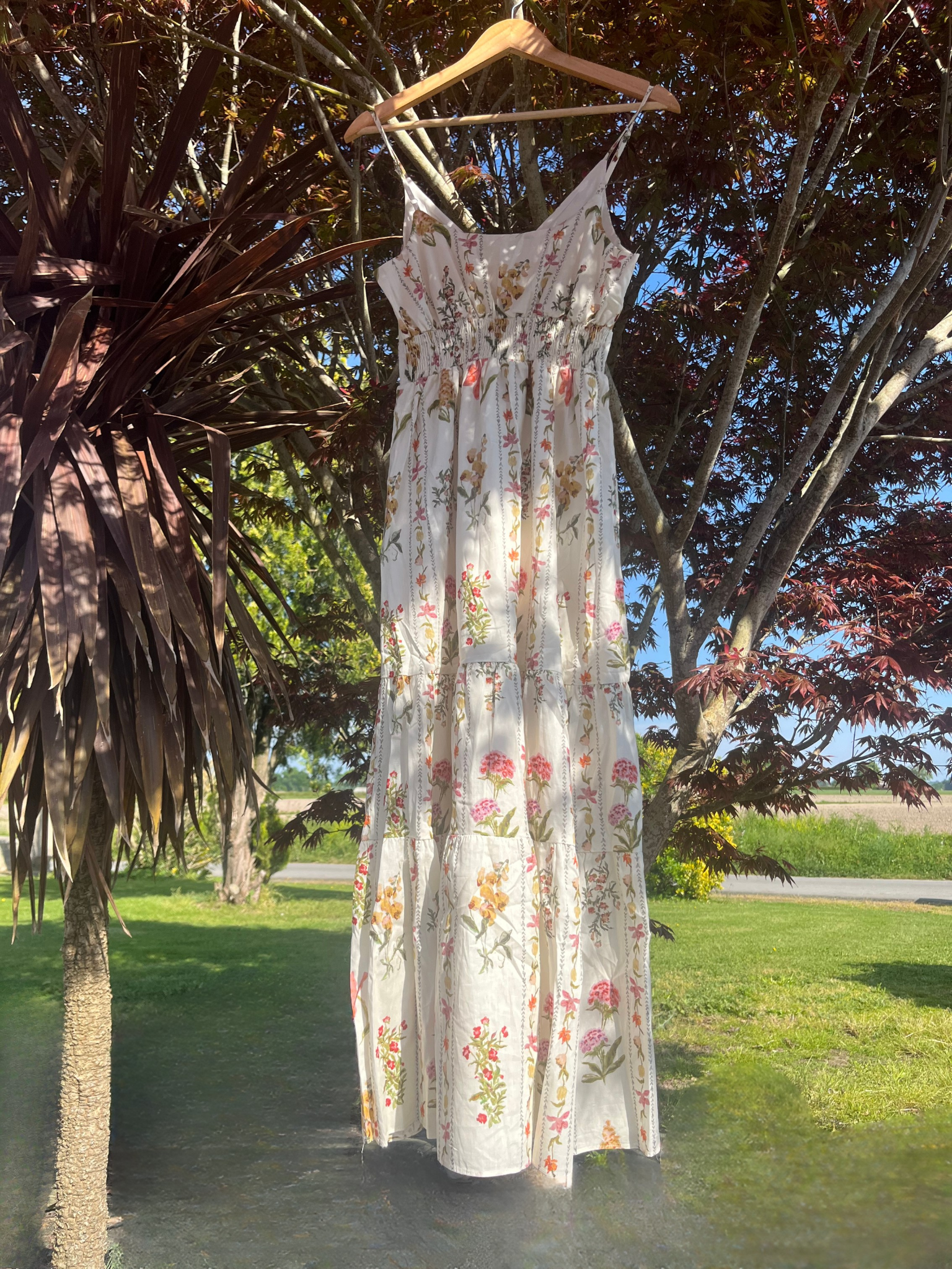 Robe longue beige douceur