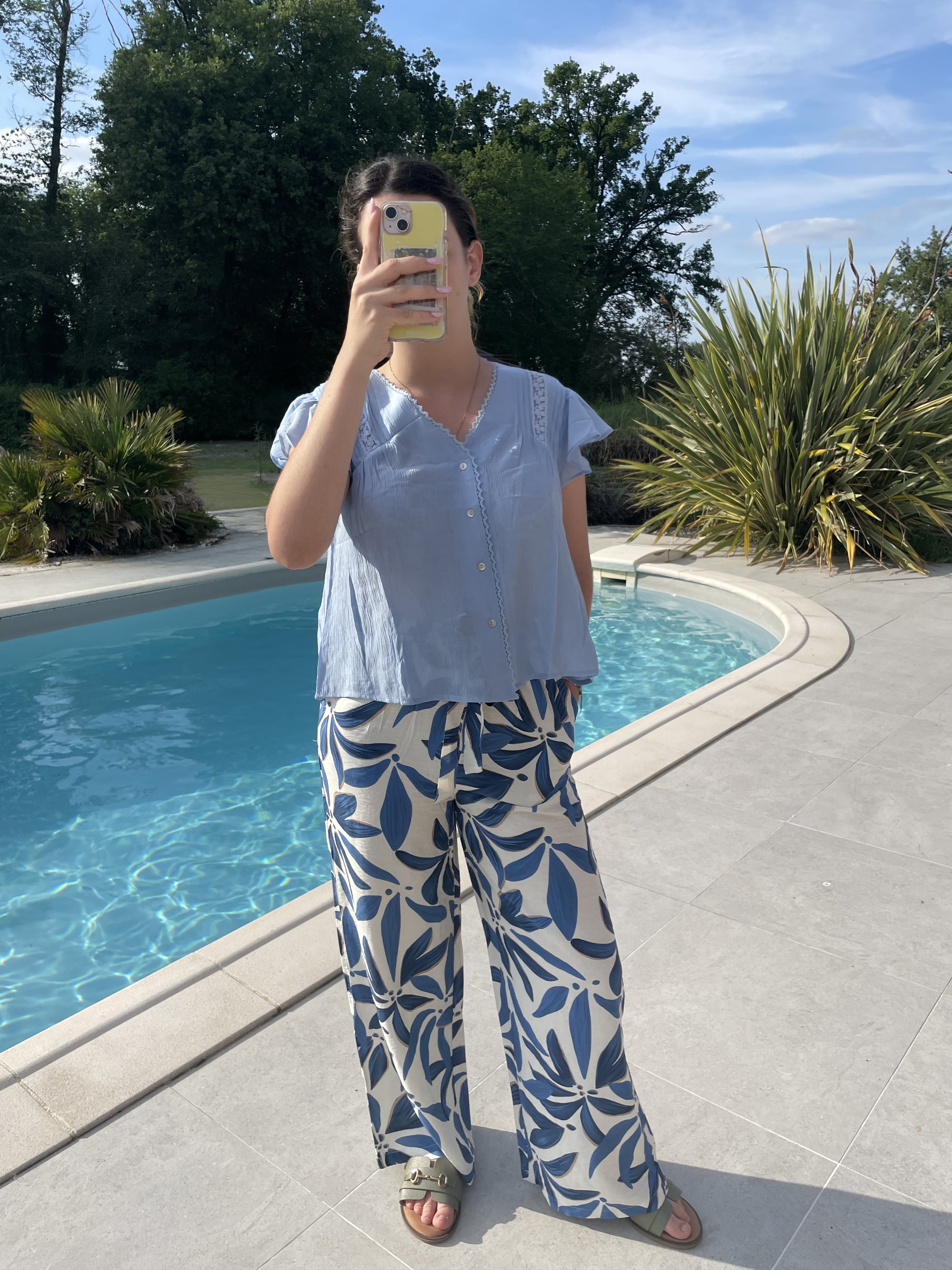 Pantalon feuille