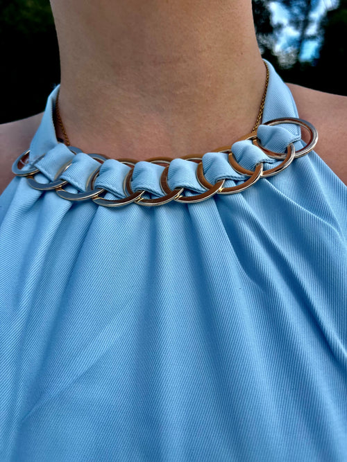 Combinaison bleu azur