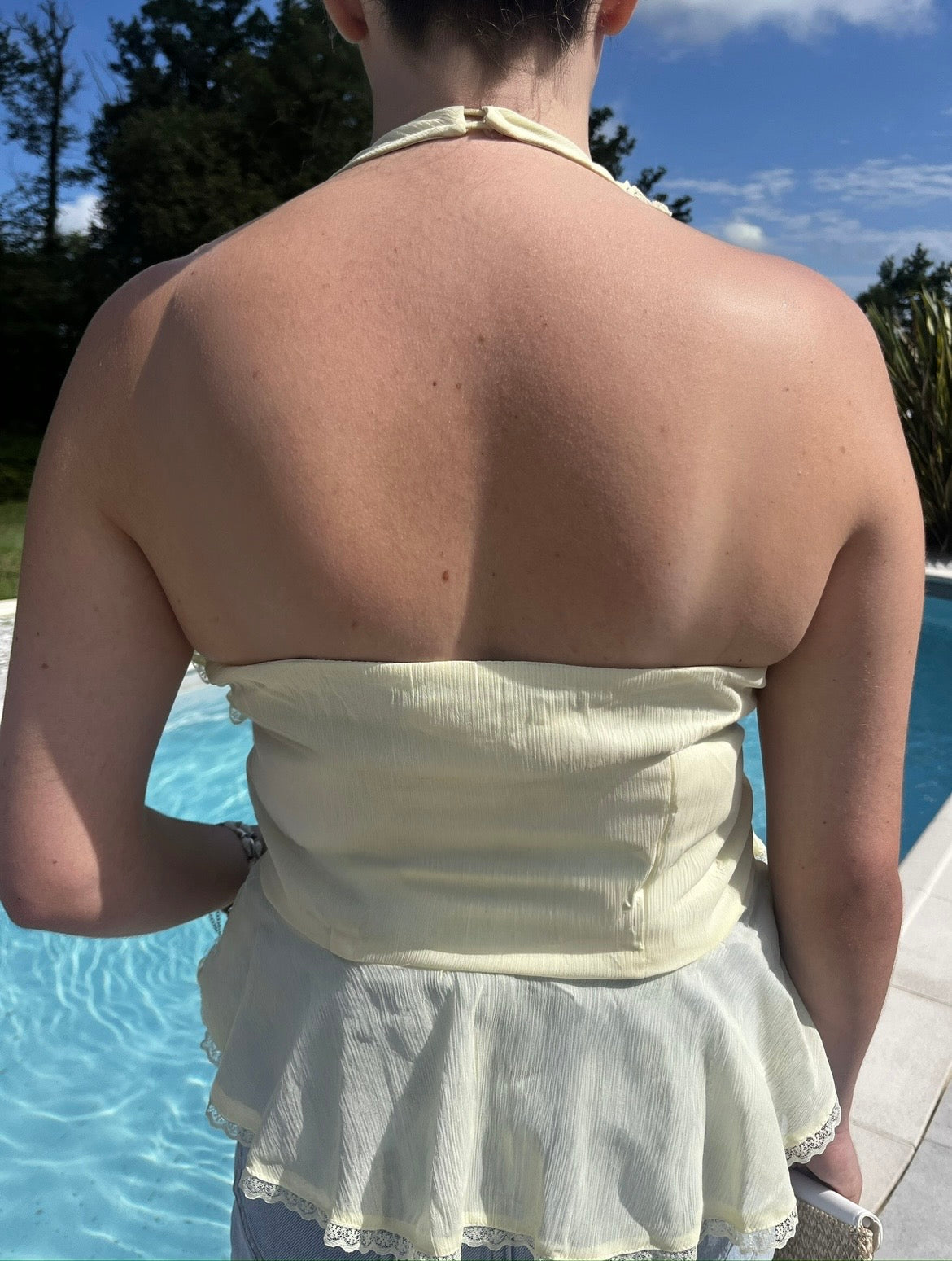 T-shirt à volant